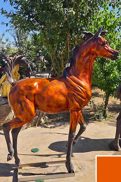 Orange Patina Finish