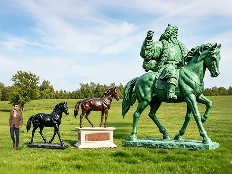 Custom size bronze horse sculpture -- life-size and monumental options