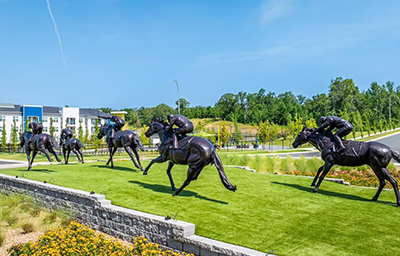 Public Art Memorial Bronze Horse Sculpture